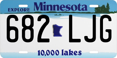 MN license plate 682LJG