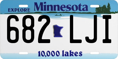 MN license plate 682LJI