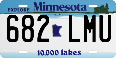 MN license plate 682LMU