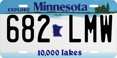 MN license plate 682LMW