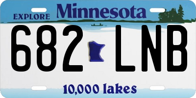 MN license plate 682LNB