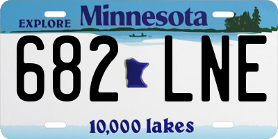 MN license plate 682LNE