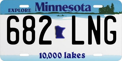 MN license plate 682LNG