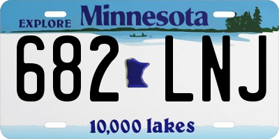 MN license plate 682LNJ