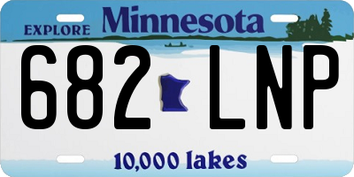 MN license plate 682LNP