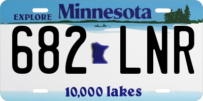 MN license plate 682LNR