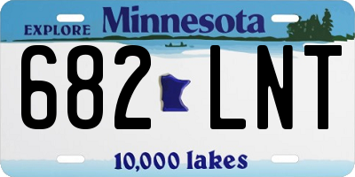 MN license plate 682LNT