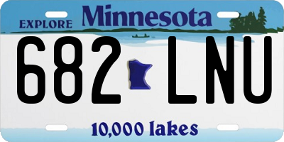 MN license plate 682LNU