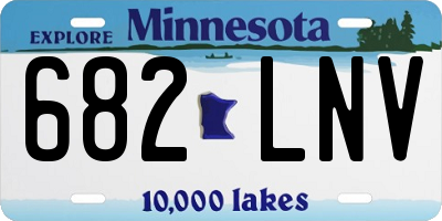 MN license plate 682LNV