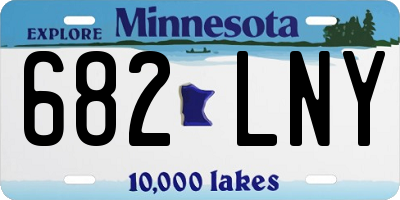 MN license plate 682LNY