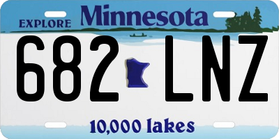 MN license plate 682LNZ