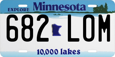 MN license plate 682LOM