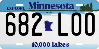 MN license plate 682LOO