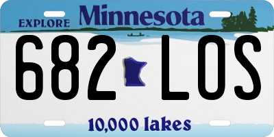 MN license plate 682LOS