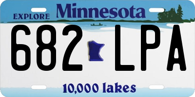 MN license plate 682LPA