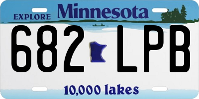 MN license plate 682LPB