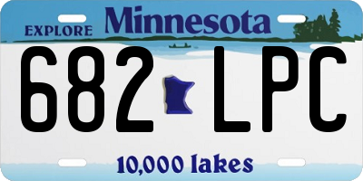 MN license plate 682LPC