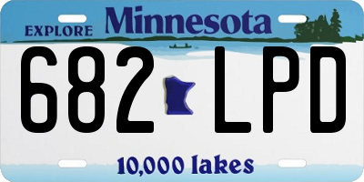 MN license plate 682LPD