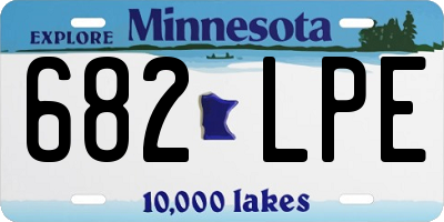 MN license plate 682LPE