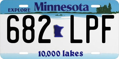 MN license plate 682LPF