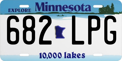 MN license plate 682LPG