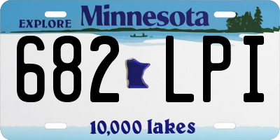 MN license plate 682LPI