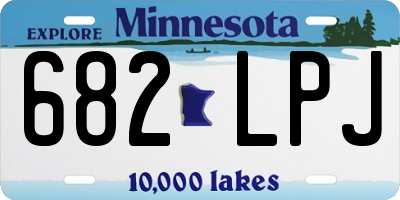 MN license plate 682LPJ