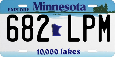 MN license plate 682LPM