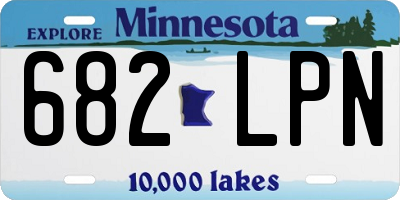 MN license plate 682LPN