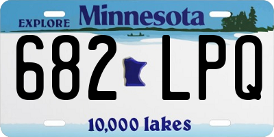MN license plate 682LPQ