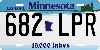 MN license plate 682LPR