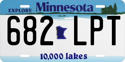 MN license plate 682LPT