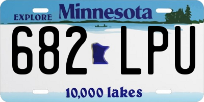 MN license plate 682LPU