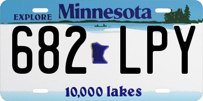 MN license plate 682LPY