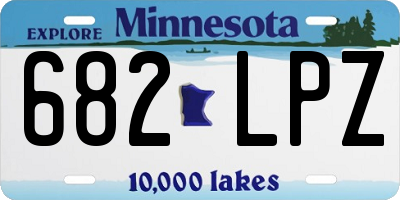 MN license plate 682LPZ