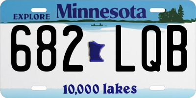 MN license plate 682LQB