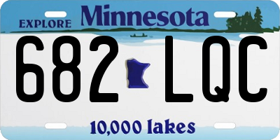 MN license plate 682LQC