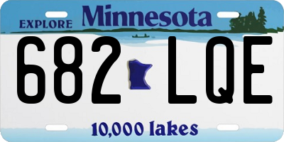 MN license plate 682LQE