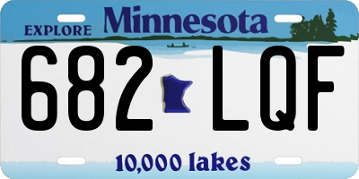 MN license plate 682LQF