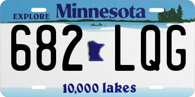 MN license plate 682LQG