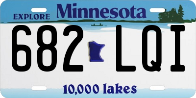 MN license plate 682LQI