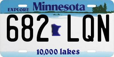 MN license plate 682LQN