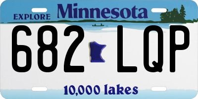 MN license plate 682LQP