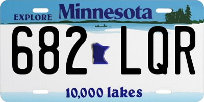 MN license plate 682LQR