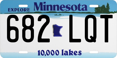 MN license plate 682LQT