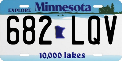 MN license plate 682LQV