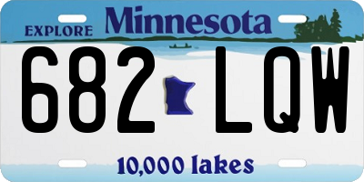 MN license plate 682LQW