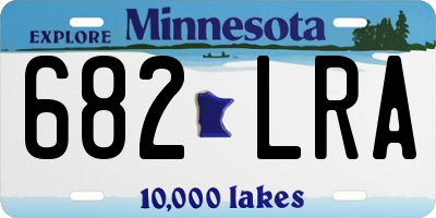 MN license plate 682LRA