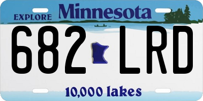 MN license plate 682LRD