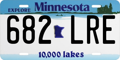 MN license plate 682LRE